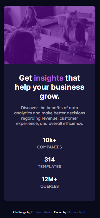 Frontendmentor stats-preview-card-component